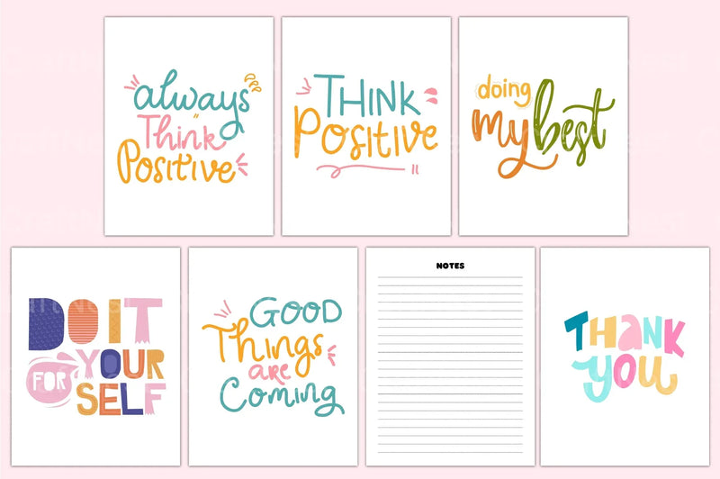 Kids Positive Affirmations Canva Template - CraftNest - Digital Crafting and Art