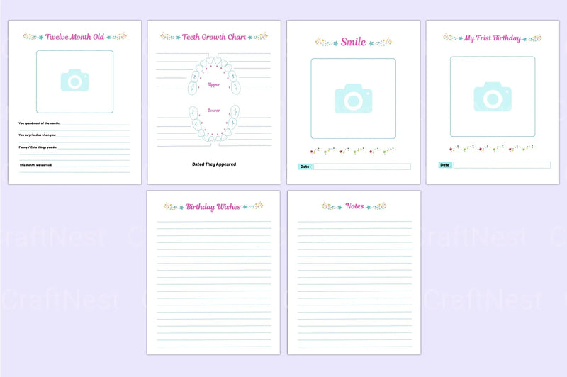 Baby Memory Book: Capture Precious Moments - CraftNest - Digital Crafting and Art