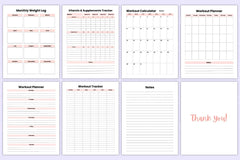 Weight Loss Planner - CraftNest - Digital Crafting and Art