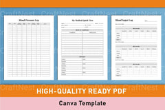 Medical Planner Template - CraftNest - Digital Crafting and Art