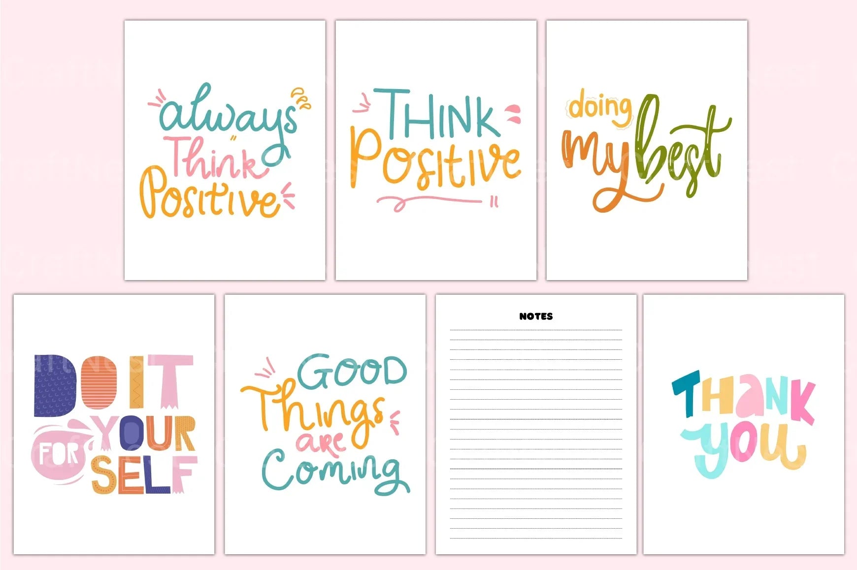 Kids Positive Affirmations Canva Template - CraftNest - Digital Crafting and Art