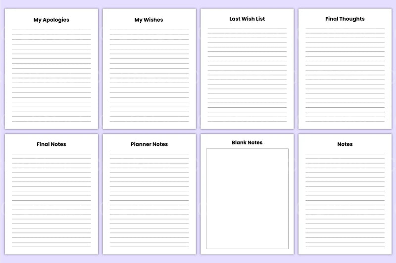 End of Life Planner Guide - CraftNest - Digital Crafting and Art