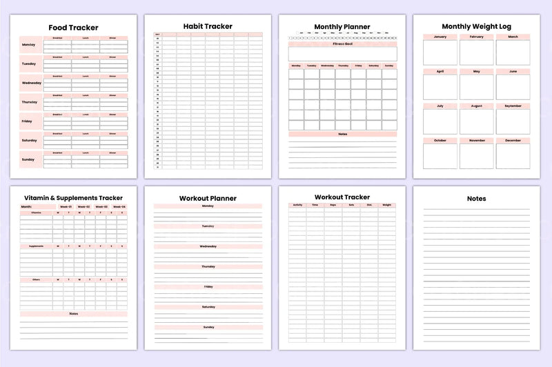 Weight Loss Planner for Effective Results - CraftNest - Digital Crafting and Art