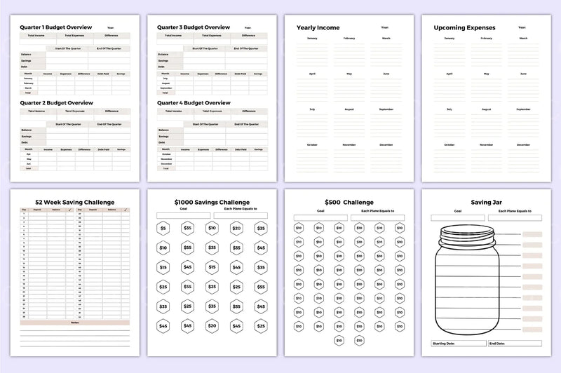 Budget Planner 2023 - CraftNest - Digital Crafting and Art
