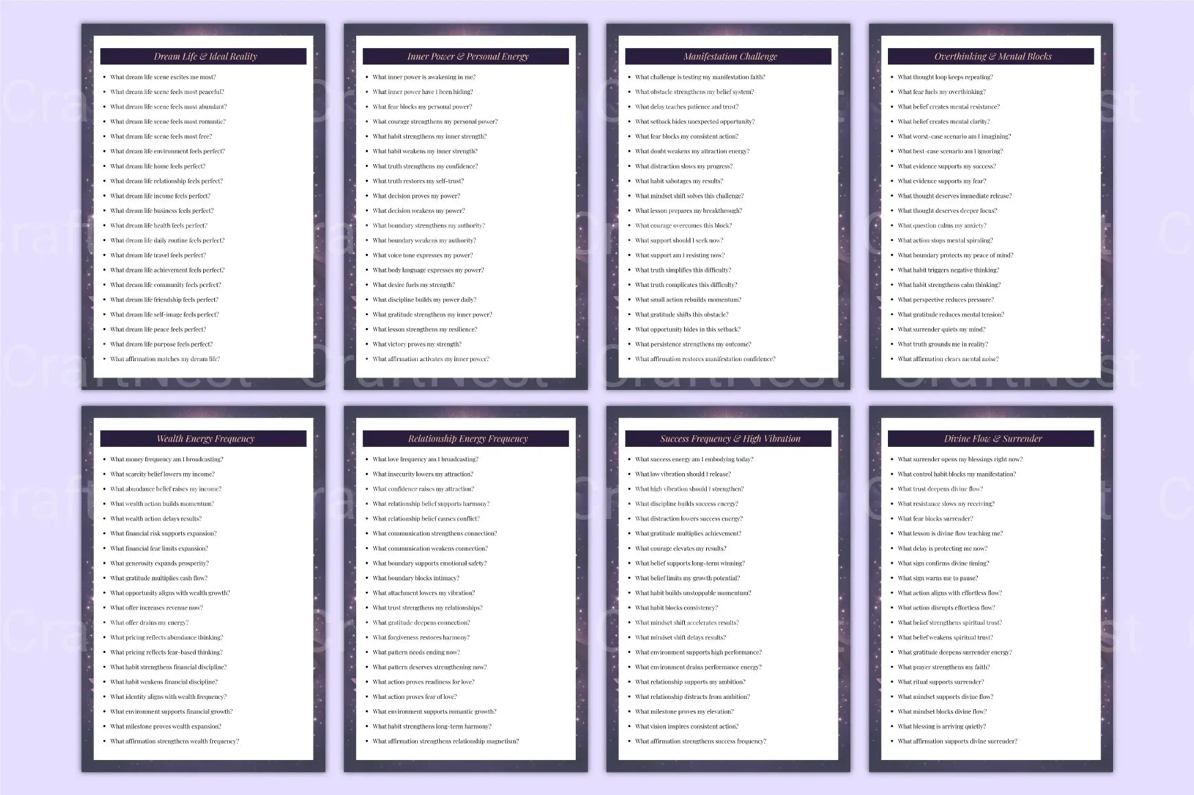 Manifestation Attraction Prompts for Success - CraftNest - Digital Crafting and Art