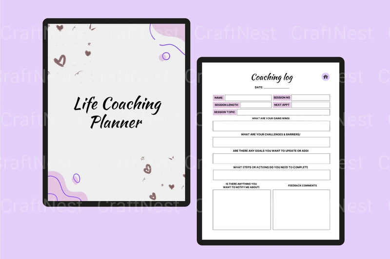 Life Coaching Planner for Personal Growth - CraftNest - Digital Crafting and Art