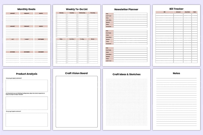 Craft Business Planner: Start Your Business Plan Today - CraftNest - Digital Crafting and Art