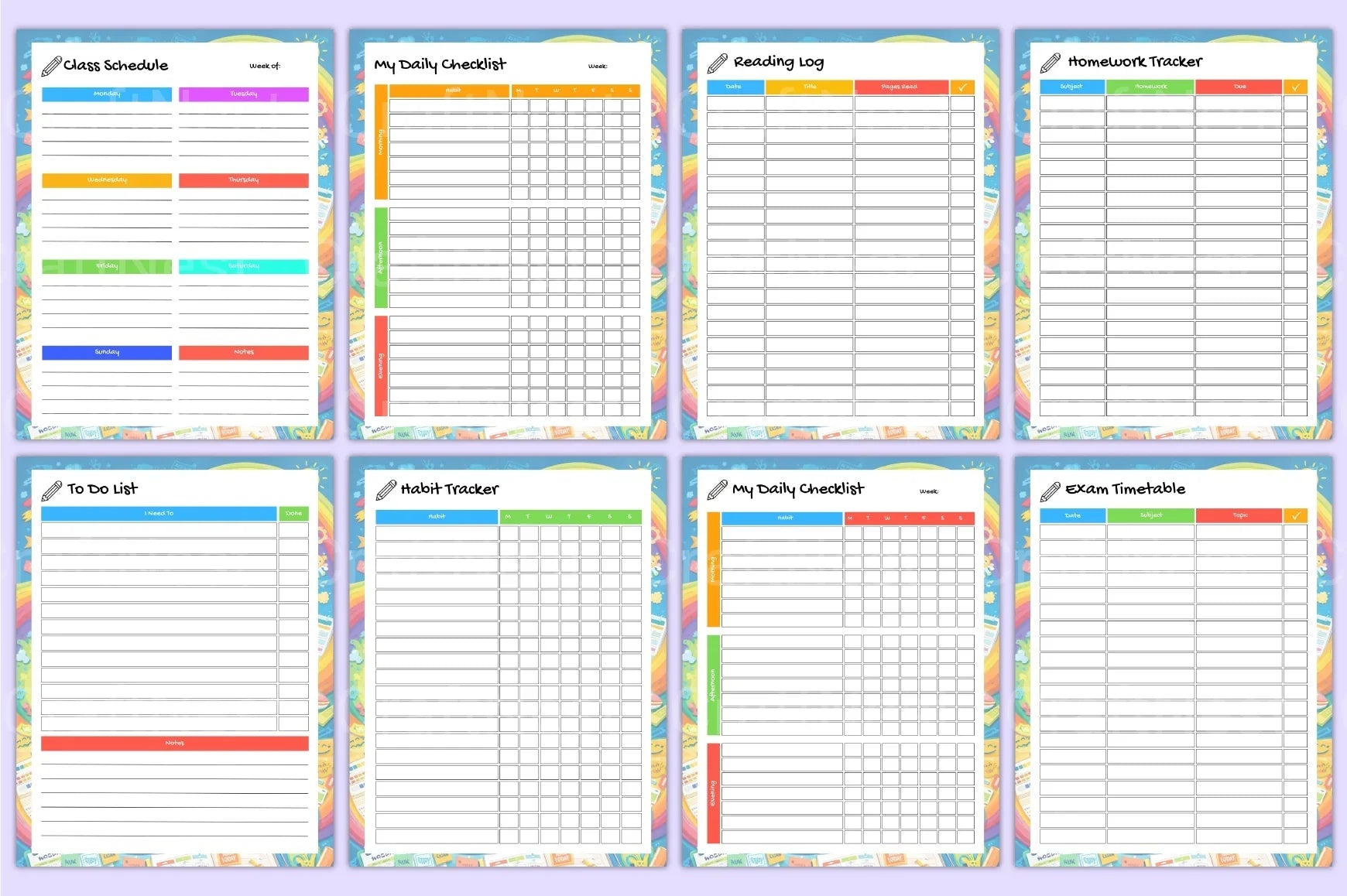 Academic Student Life Planner - CraftNest - Digital Crafting and Art