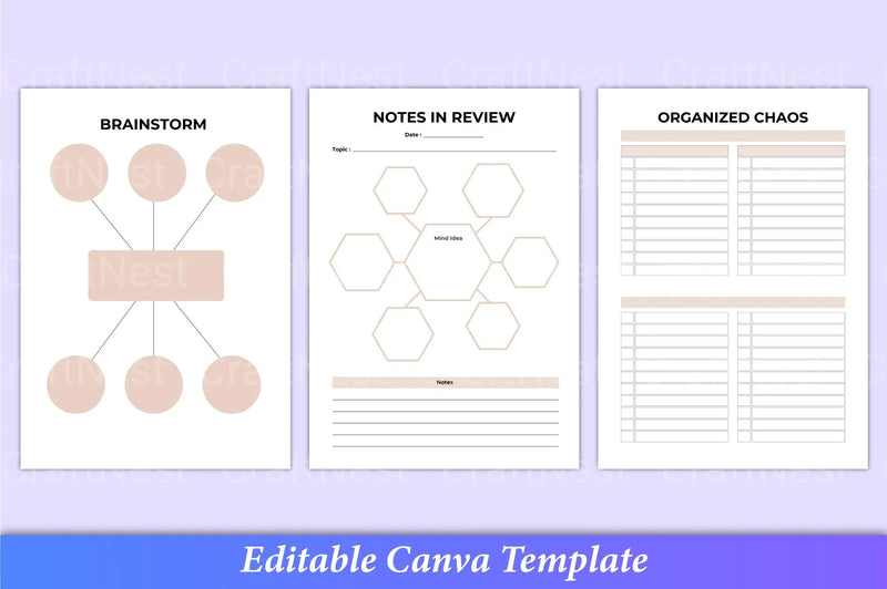 Travel Planner Canva Template Interior - CraftNest - Digital Crafting and Art
