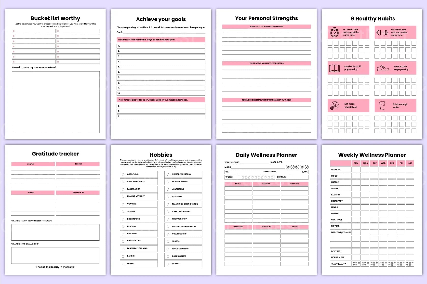 Self Care Wellness Guide - CraftNest - Digital Crafting and Art