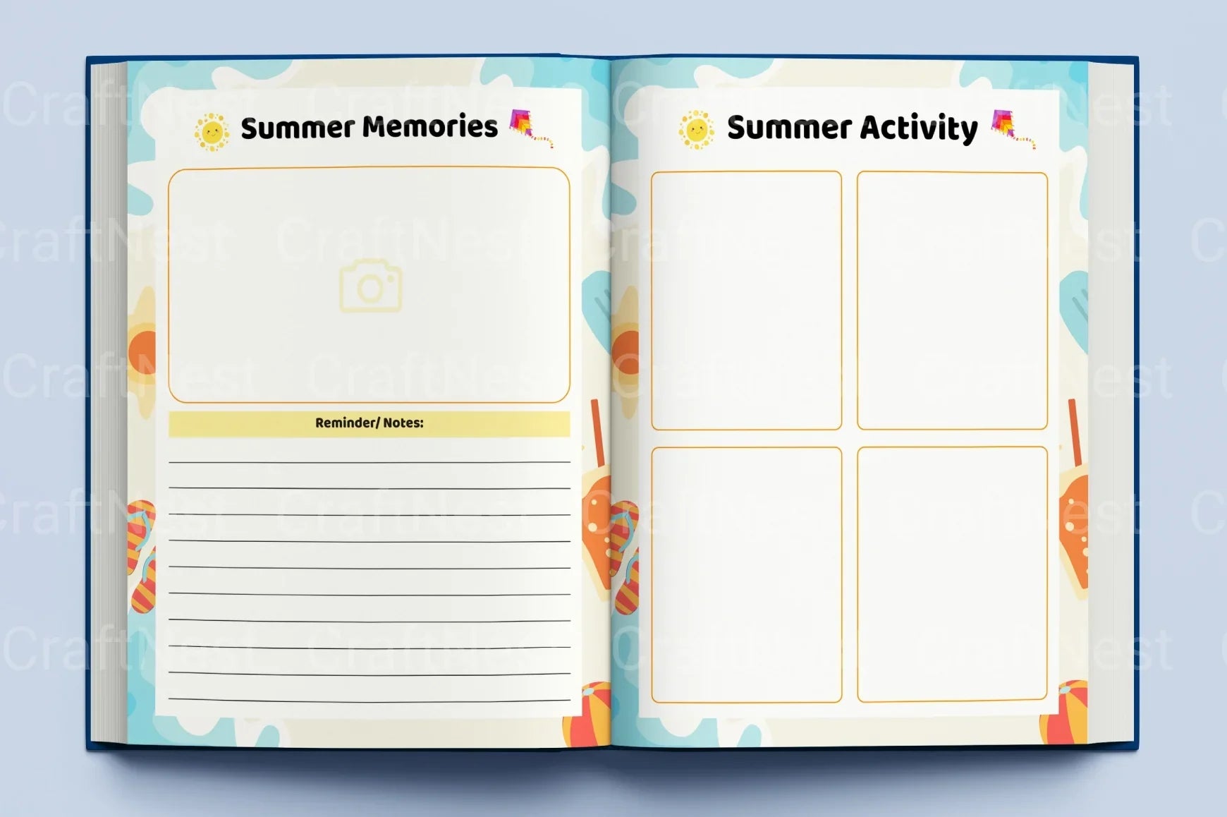 Summer Planner for Kids - CraftNest - Digital Crafting and Art