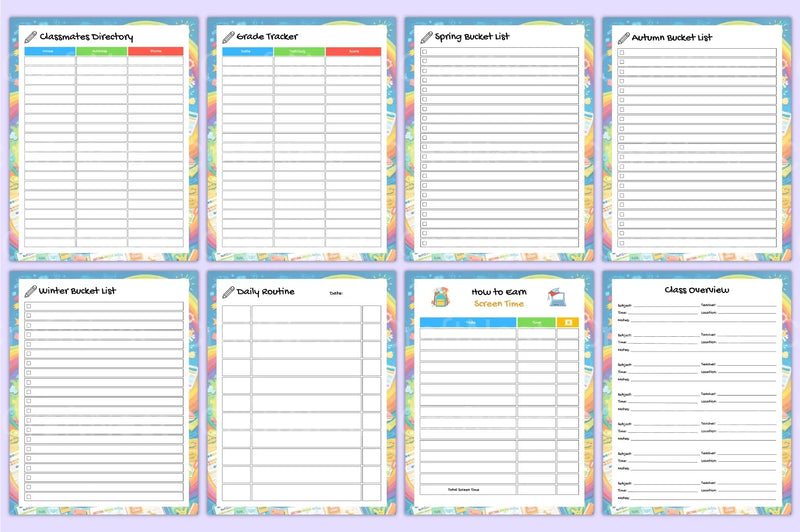Academic Student Life Planner - CraftNest - Digital Crafting and Art