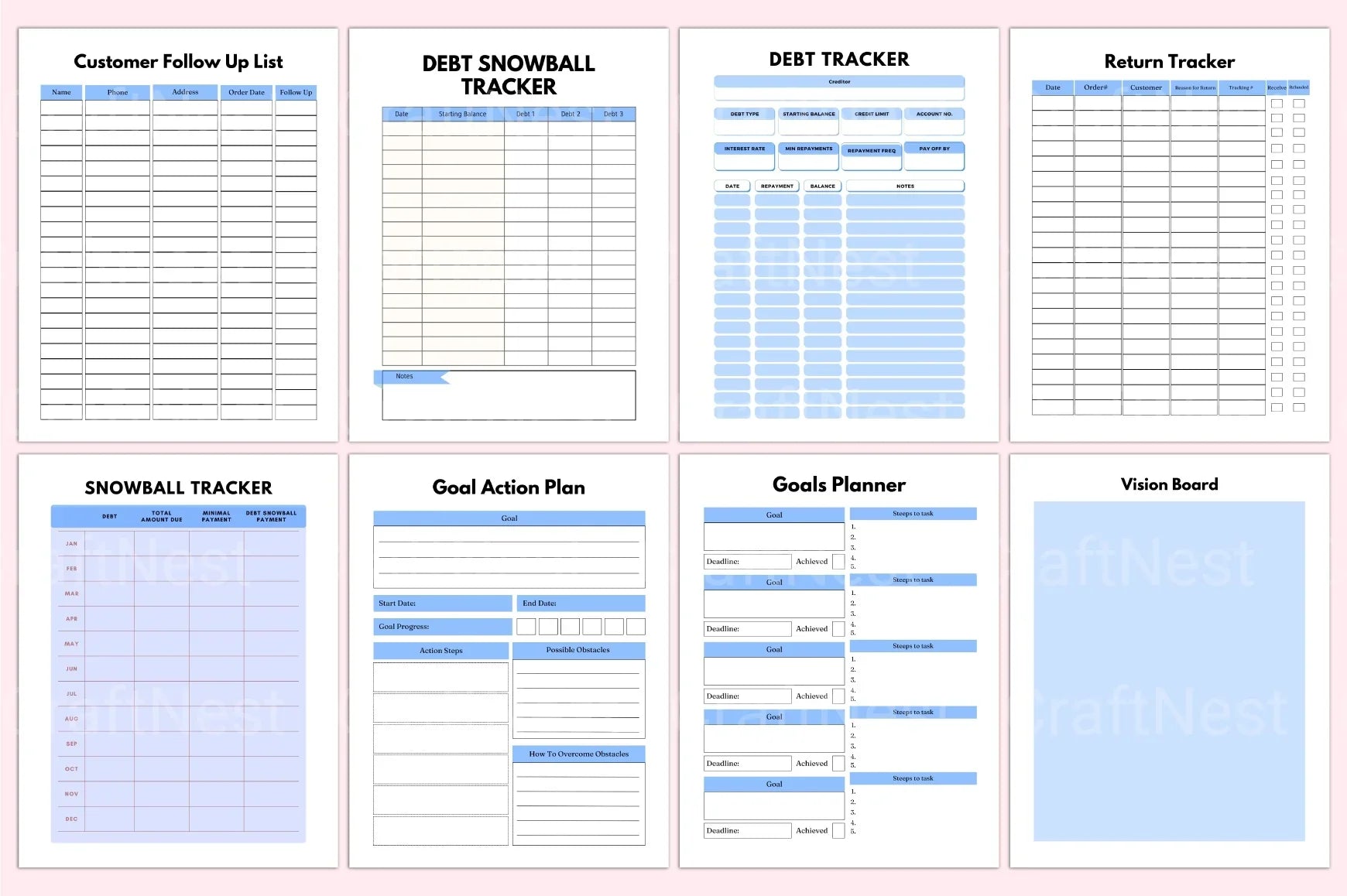 Business Planner Interior Design - CraftNest - Digital Crafting and Art