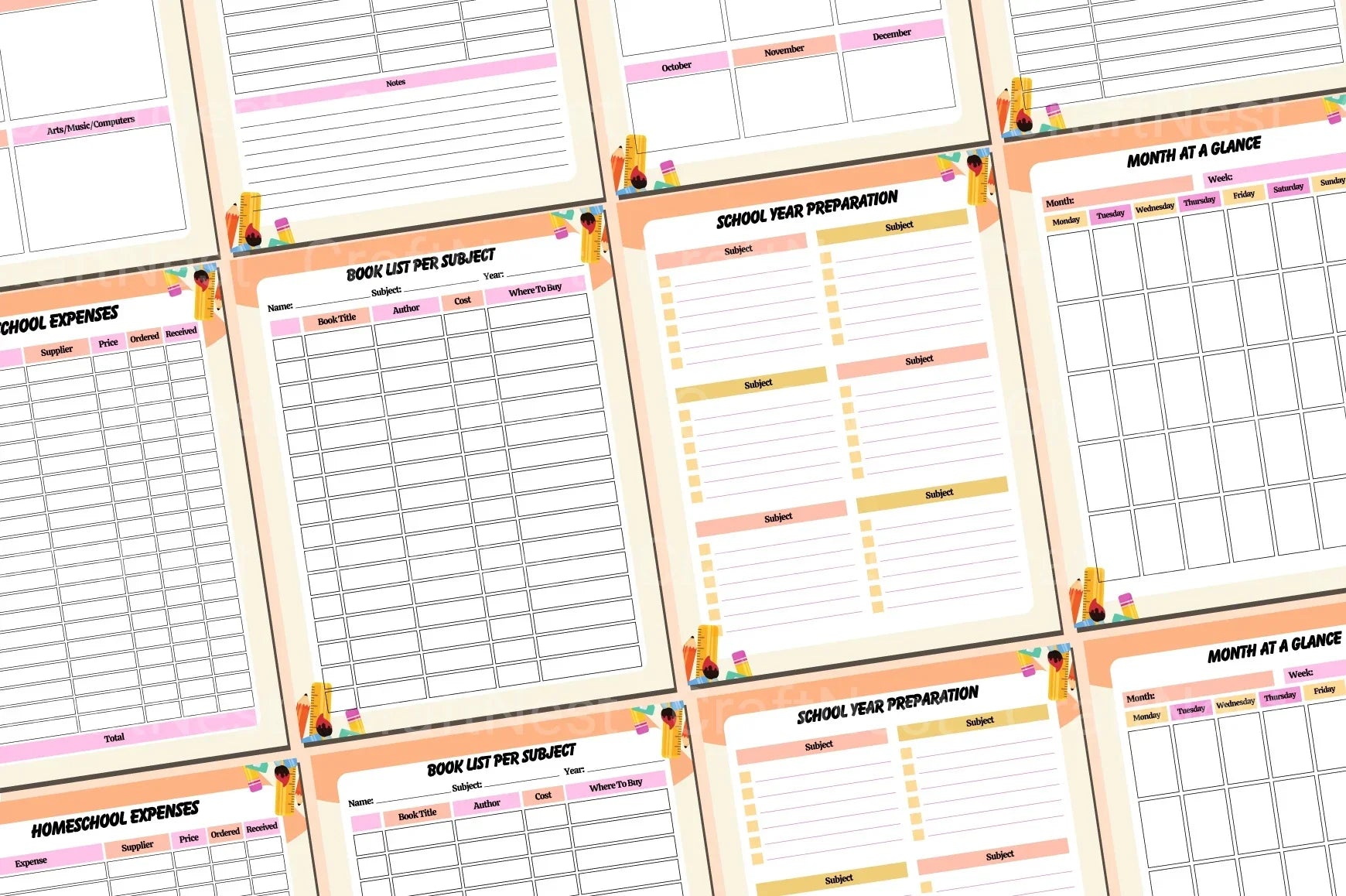 Ultimate Homeschool Planner for Effective Learning - CraftNest - Digital Crafting and Art