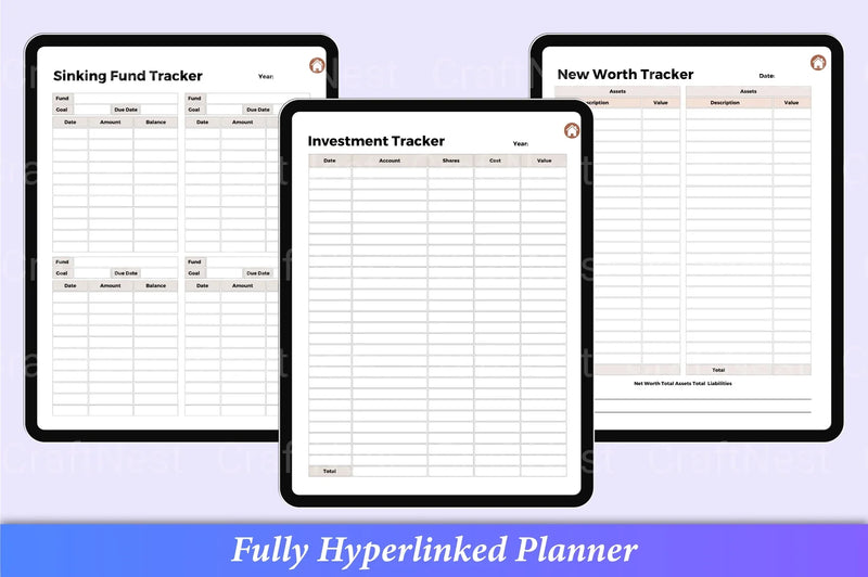 Budget Planner 2023 - CraftNest - Digital Crafting and Art