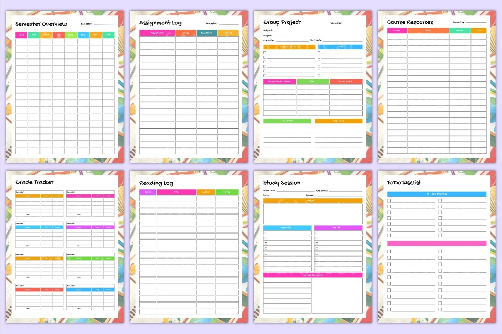 Academic Workbook for Kids - CraftNest - Digital Crafting and Art
