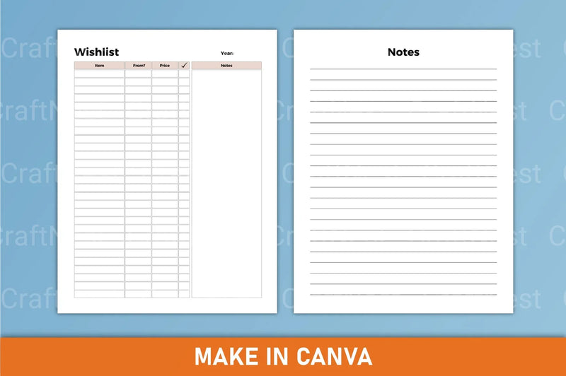 Budget Finance Planner - CraftNest - Digital Crafting and Art