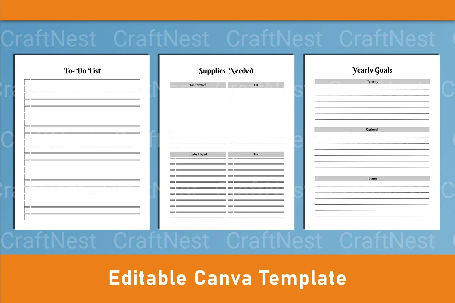 Witchy Planner Canva Template - CraftNest - Digital Crafting and Art