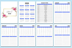 Monthly Agenda Planner - CraftNest - Digital Crafting and Art