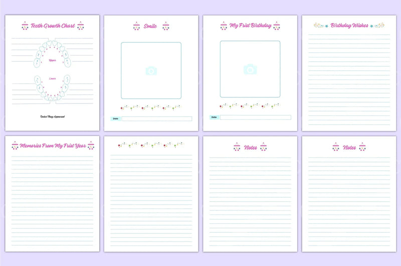 Baby Memory Book: Cherish Every Milestone - CraftNest - Digital Crafting and Art