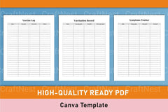 Medical Planner Template - CraftNest - Digital Crafting and Art