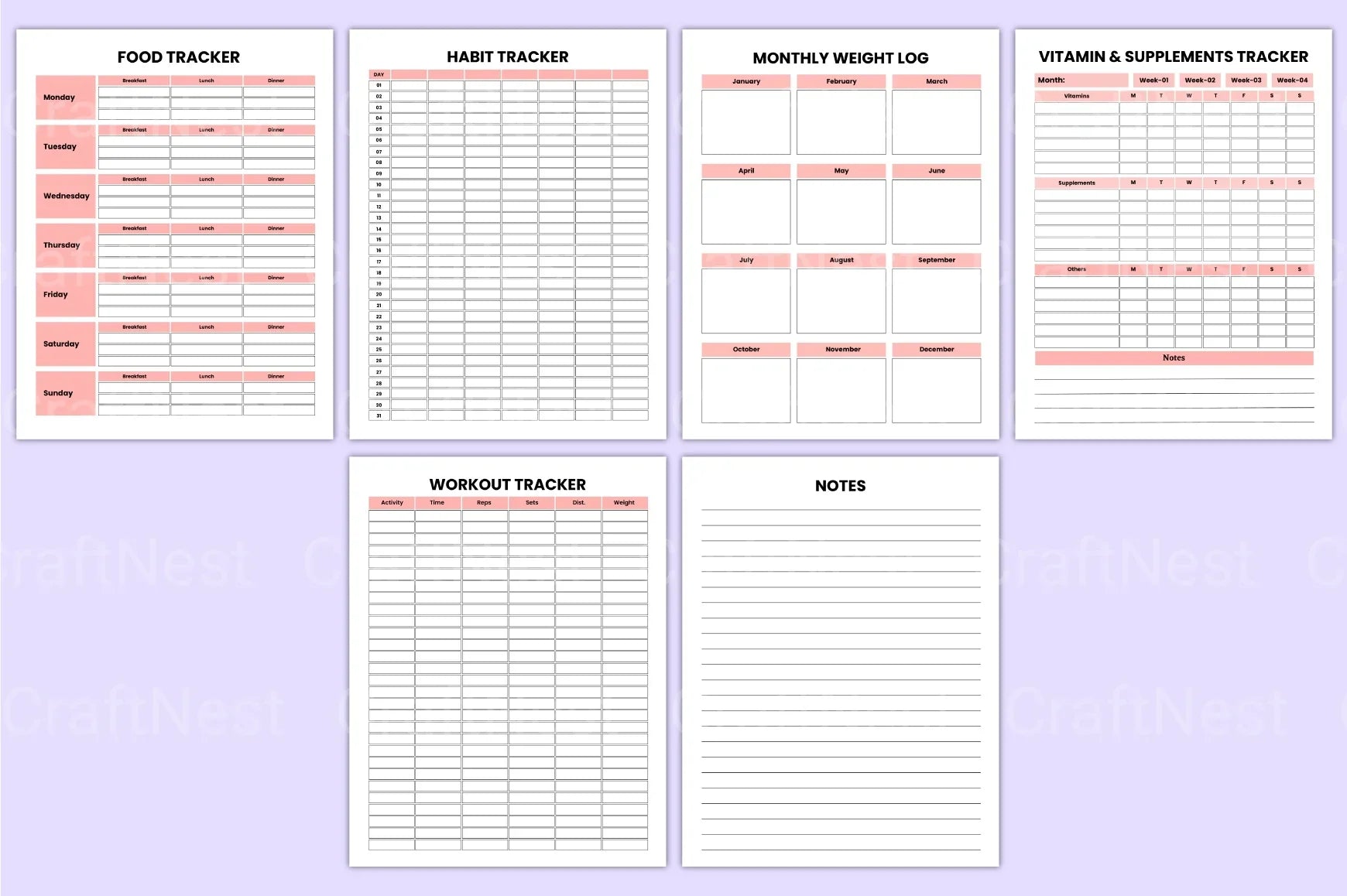 Health and Fitness Guide - CraftNest - Digital Crafting and Art