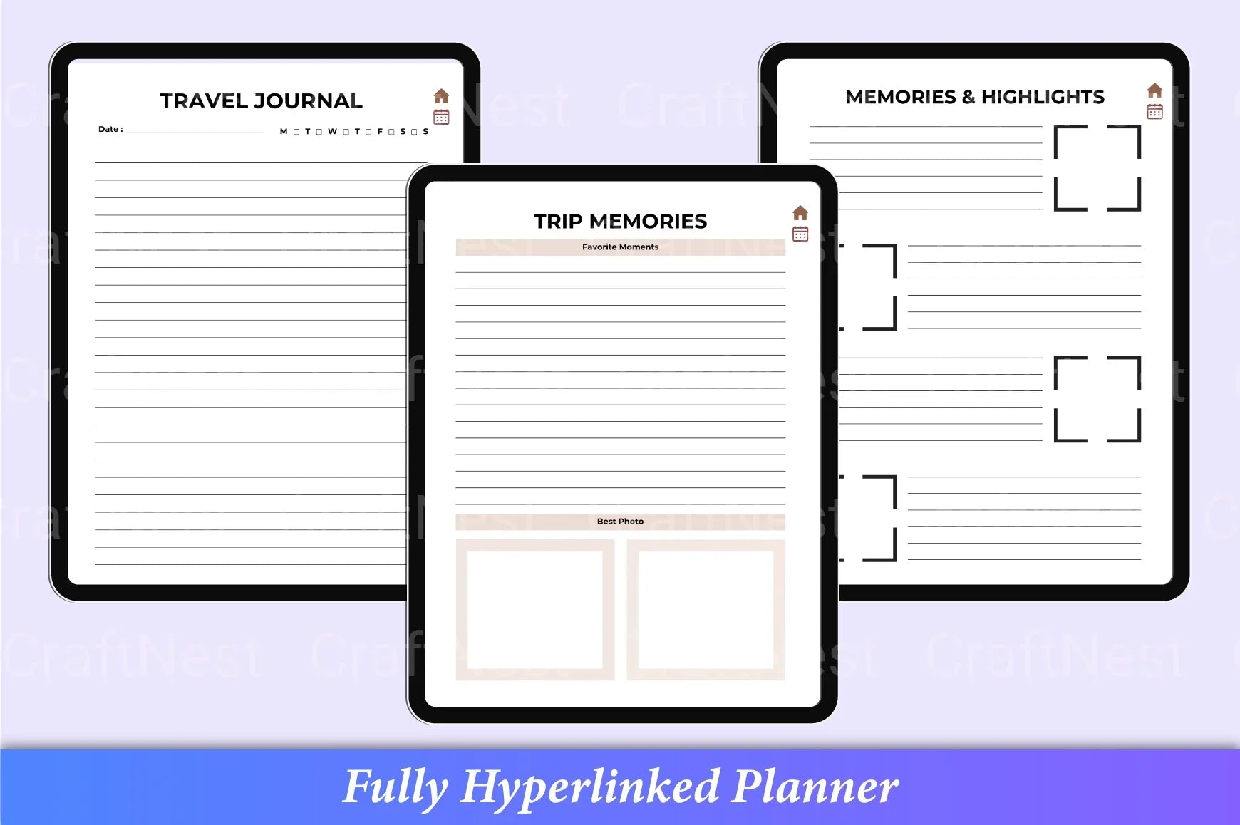 Travel Planner Guide - CraftNest - Digital Crafting and Art