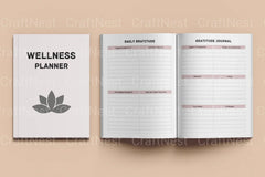 Wellness Planner Canva Interior Design - CraftNest - Digital Crafting and Art