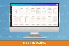 Customizable Teacher Planner Template - CraftNest - Digital Crafting and Art