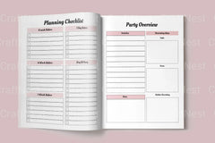 Party Event Planner Canva Template - CraftNest - Digital Crafting and Art