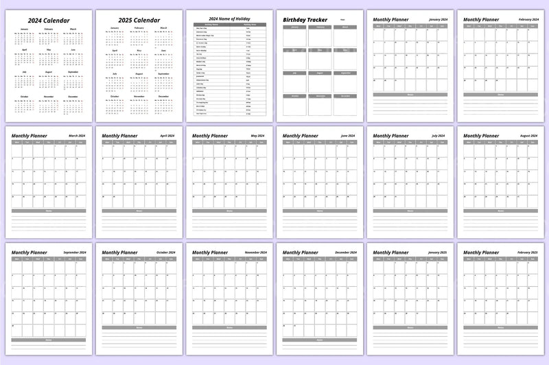Ultimate Planner Sheets for Organization and Productivity - CraftNest - Digital Crafting and Art