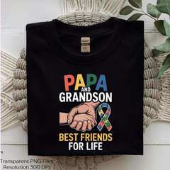Papa and Grandson Autism Clipart Bundle - CraftNest - Digital Crafting and Art