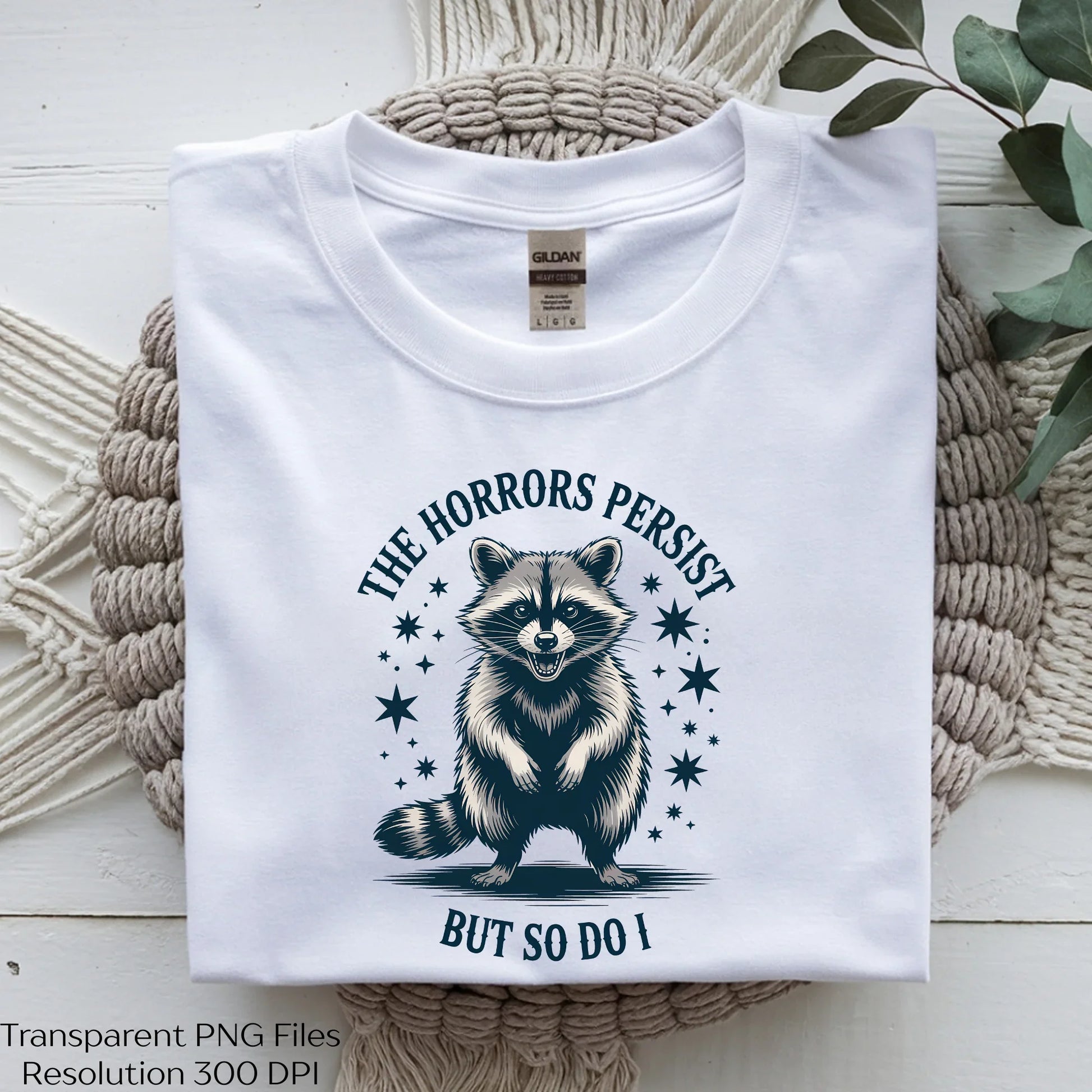 The Horrors Persist Raccoon Shirt Clipart Bundle - CraftNest - Digital Crafting and Art
