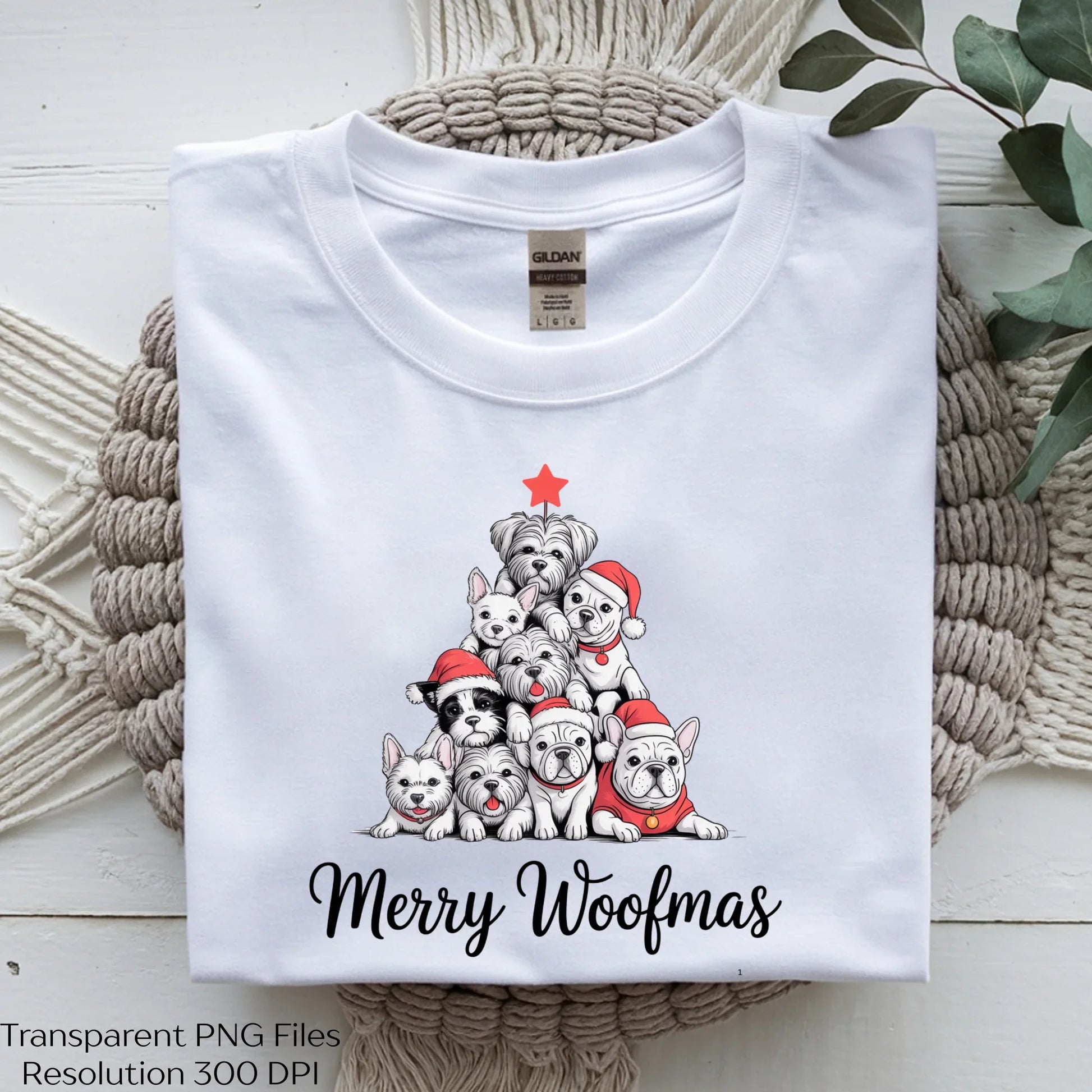 Dog Christmas Merry Woof Mas Clipart Bundle - CraftNest - Digital Crafting and Art
