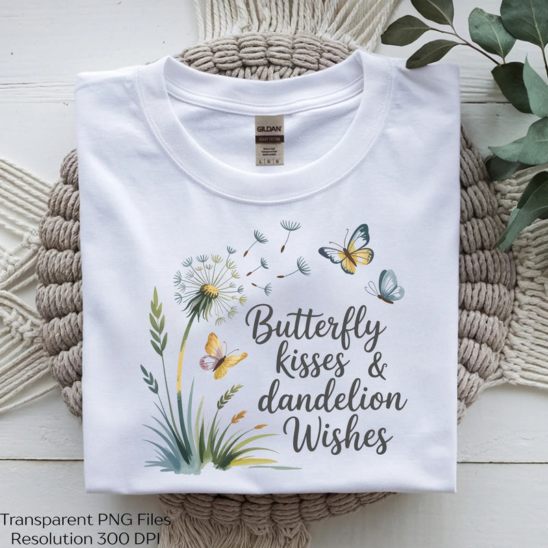 Butterfly Kisses Dandelion Wishes SVG Bundle - CraftNest - Digital Crafting and Art