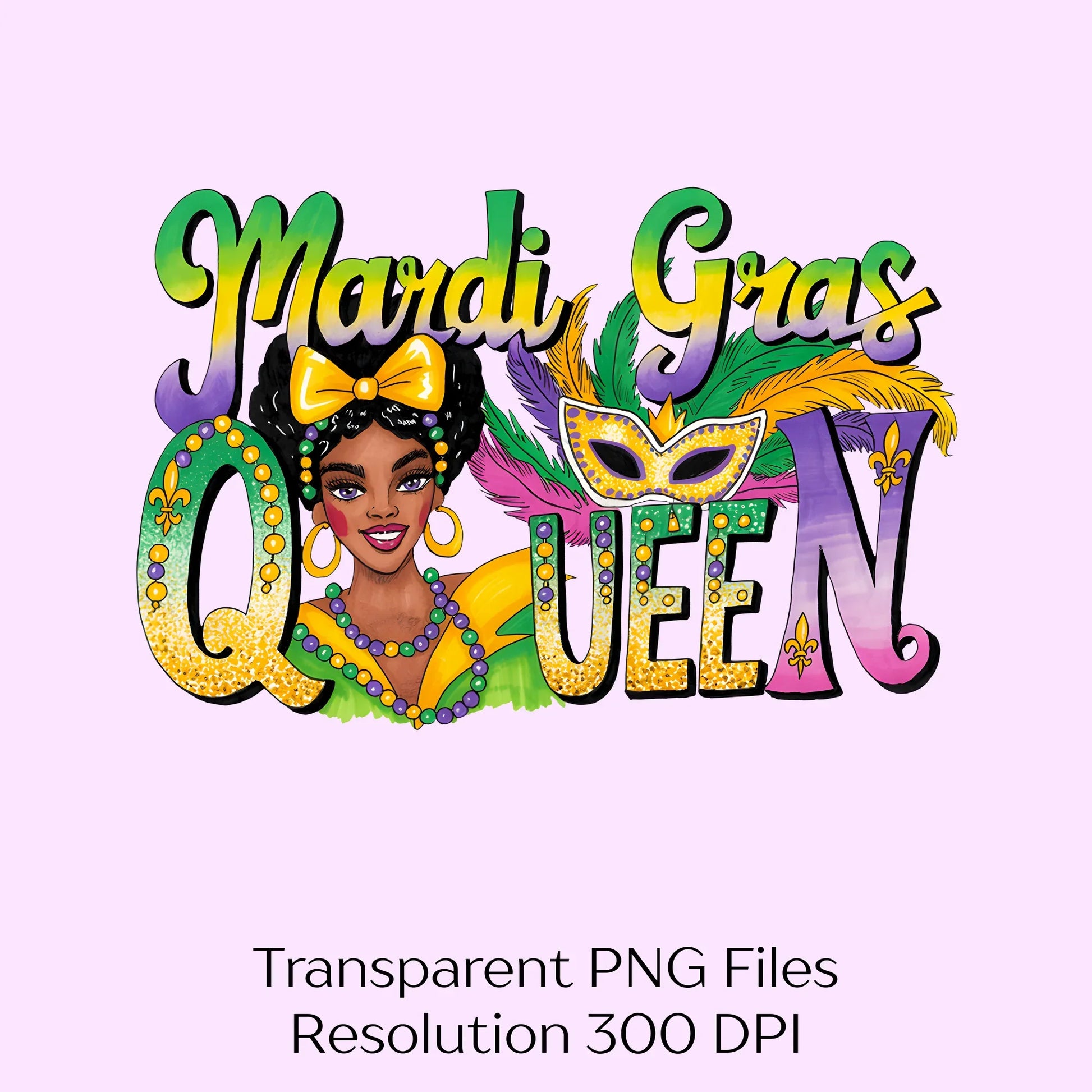 Mardi Gras Queen Girls Clipart Bundle - CraftNest - Digital Crafting and Art
