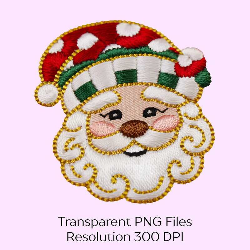 Christmas Santa Faux Yarn Clipart Bundle - CraftNest - Digital Crafting and Art