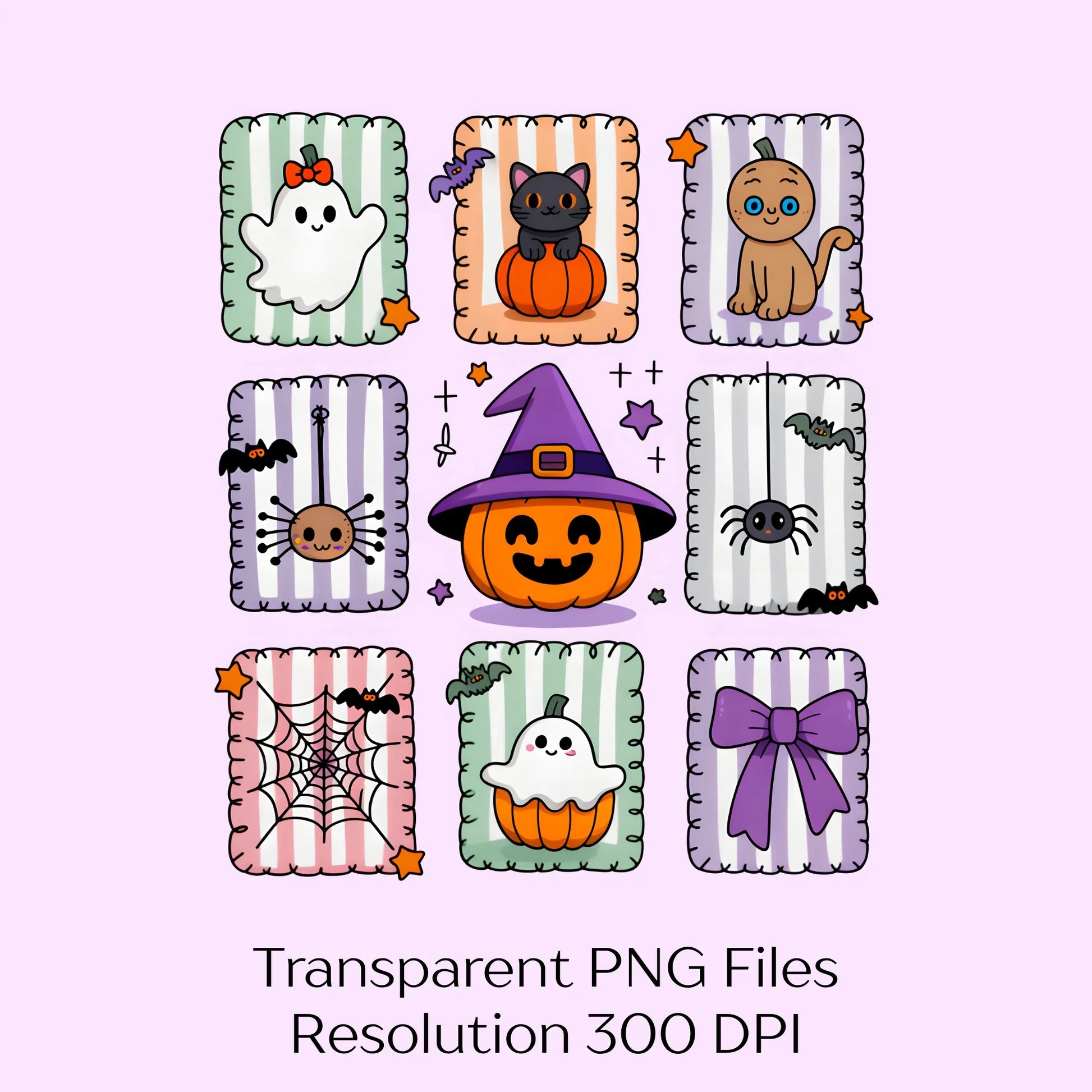 Retro Halloween Ghost Spooky Season Clipart Bundle - CraftNest - Digital Crafting and Art