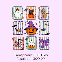 Retro Halloween Ghost Spooky Season Clipart Bundle - CraftNest - Digital Crafting and Art