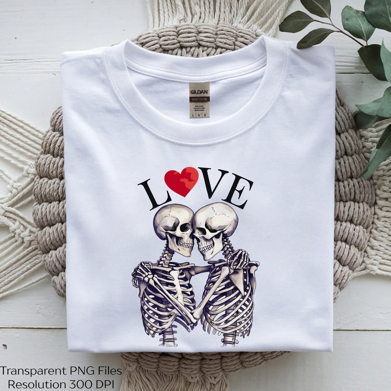 Skeleton Love Couple Romantic Valentine Clipart Bundle - CraftNest - Digital Crafting and Art