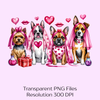 Valentine's Day Dogs Clipart Bundle