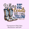 Where He Leads Me Clipart Bundle