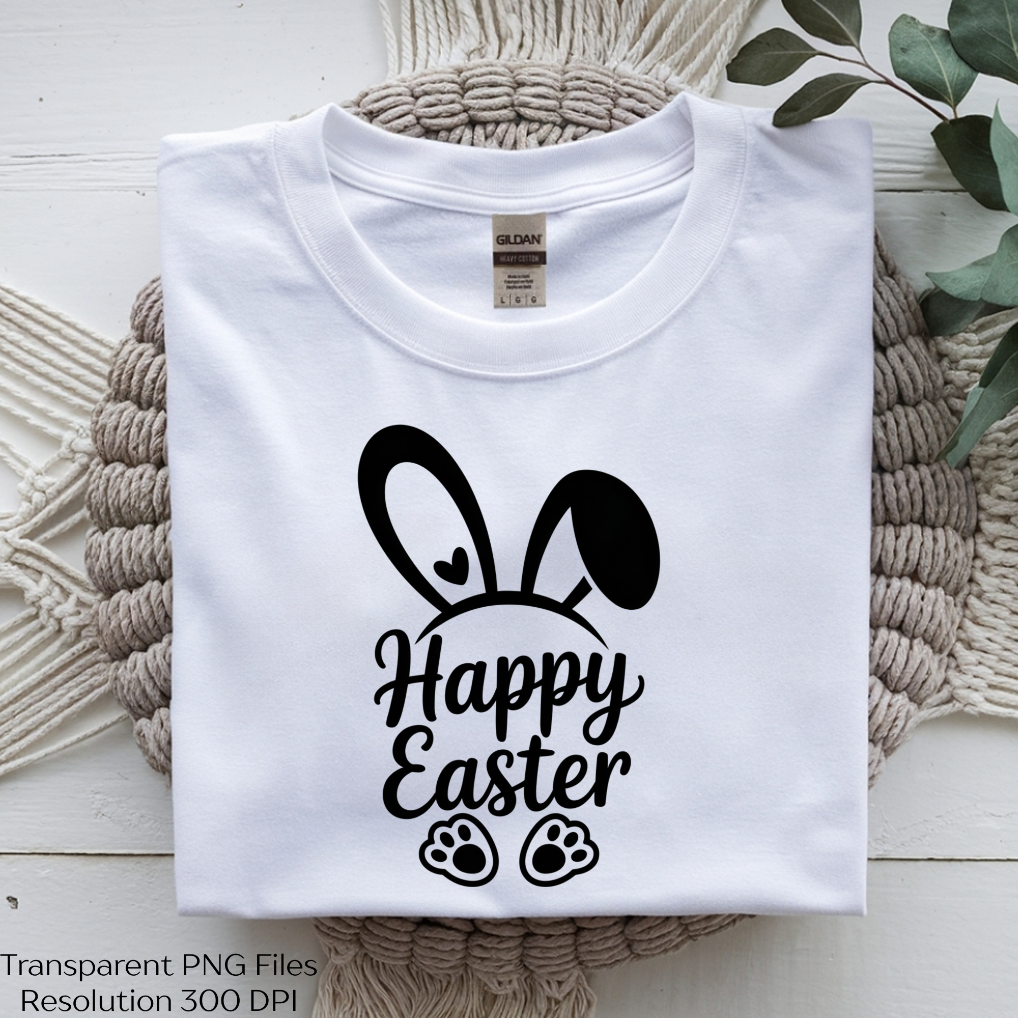Happy Easter Bunny Cute Clipart Bundle