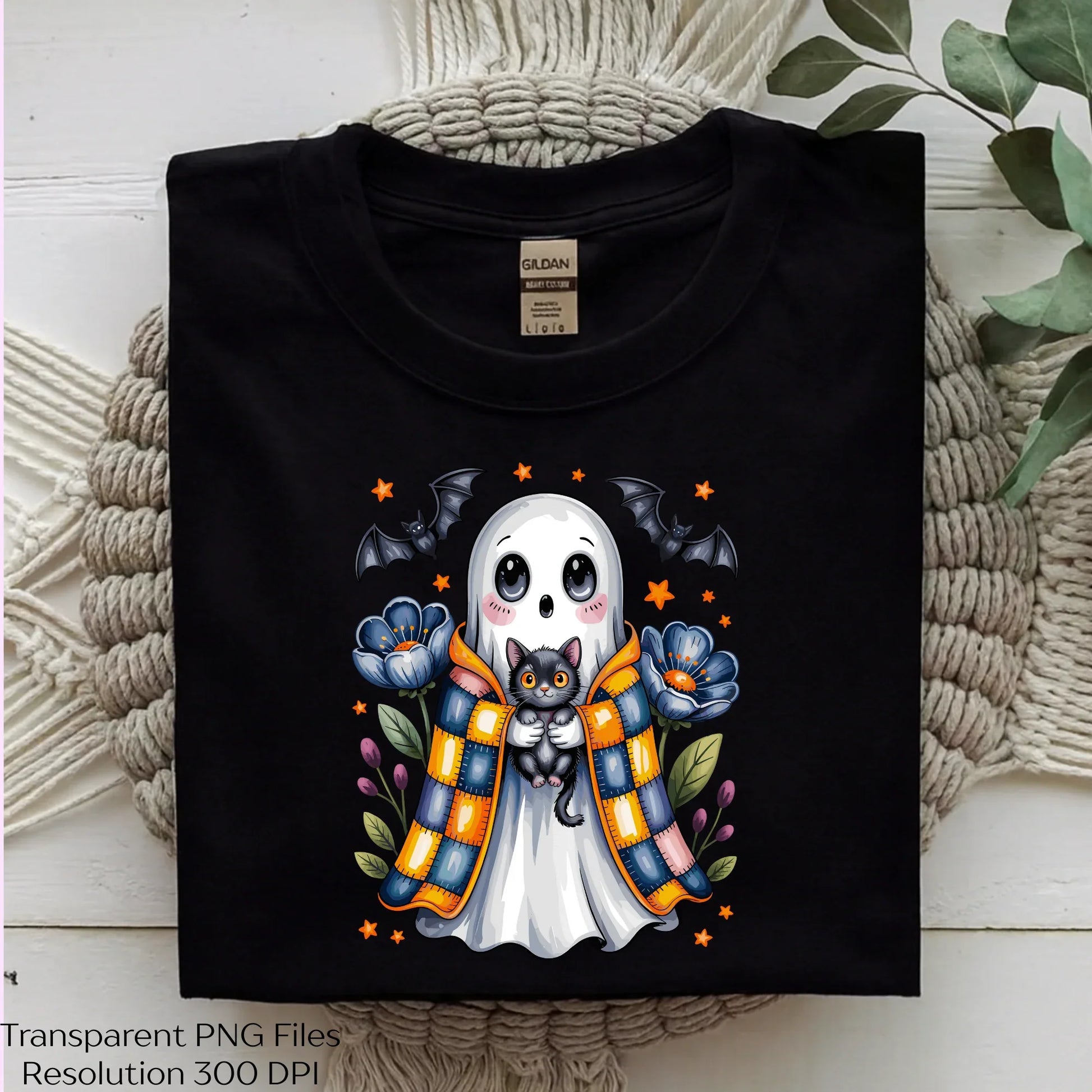 Halloween Ghost Black Cat Patchwork SVG Bundle - CraftNest - Digital Crafting and Art