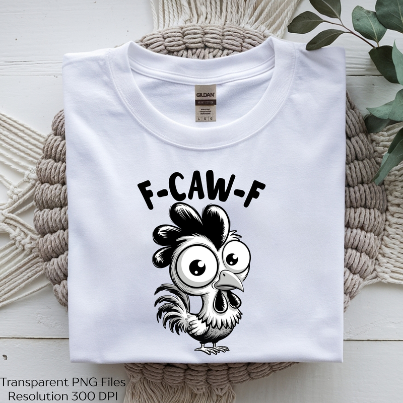 Caw Rooster Chicken Pun SVG Bundle - CraftNest - Digital Crafting and Art