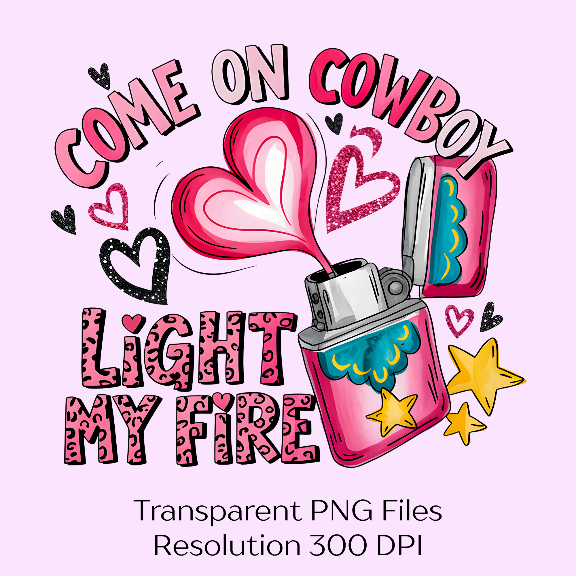 Western Valentine's Day Clipart Bundle