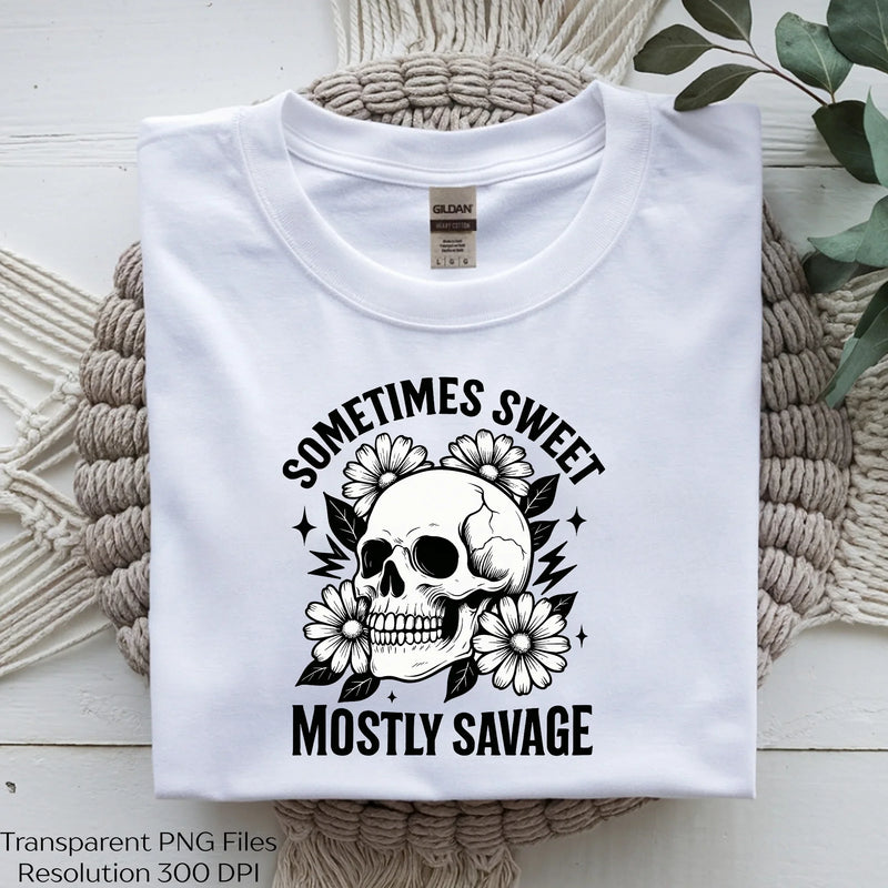 Sweet But Savage Skull Clipart Bundle - CraftNest - Digital Crafting and Art