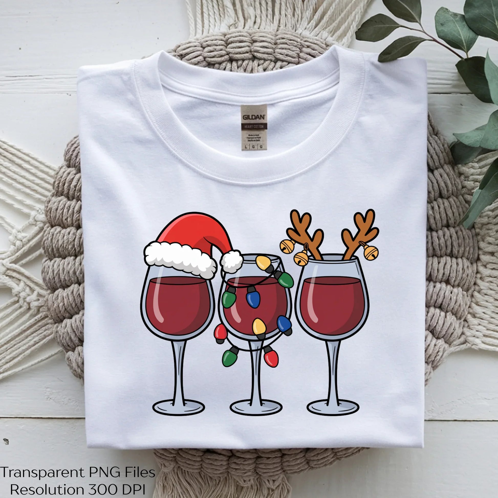 Christmas Wine Glass Holiday Drink Clipart Bundle - CraftNest - Digital Crafting and Art