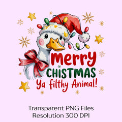 Merry Christmas Ya Filthy Animal Clipart Bundle - CraftNest - Digital Crafting and Art