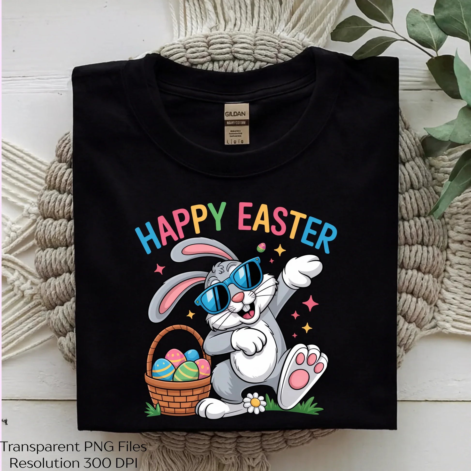 Happy Easter Cool Bunny Shirt Clipart Bundle - CraftNest - Digital Crafting and Art